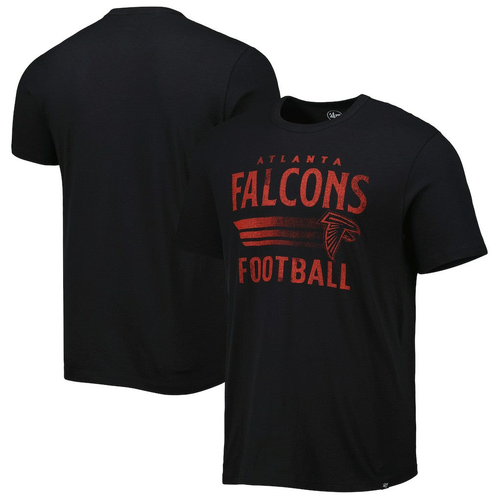 Atlanta Falcons '47 Wordmark Rider Franklin T-Shirt - Black T-shirts