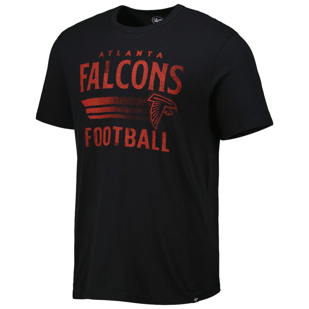 Atlanta Falcons '47 Wordmark Rider Franklin T-Shirt - Black T-shirts