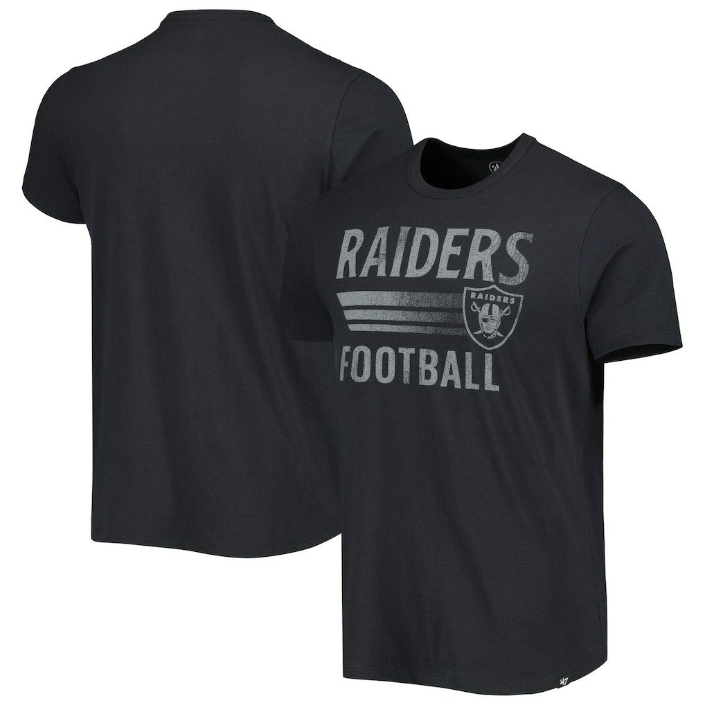 Las Vegas Raiders '47 Wordmark Rider Franklin T-Shirt - Black T-shirts