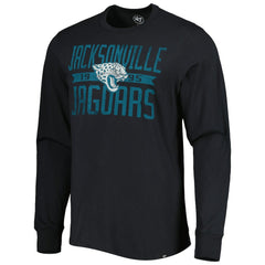 Jacksonville Jaguars '47 Brand Wide Out Franklin Long Sleeve T-Shirt - Black T-shirts
