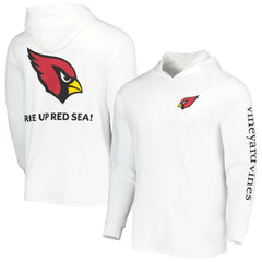 Arizona Cardinals Vineyard Vines Local Long Sleeve Hoodie T-Shirt - White Hoodies
