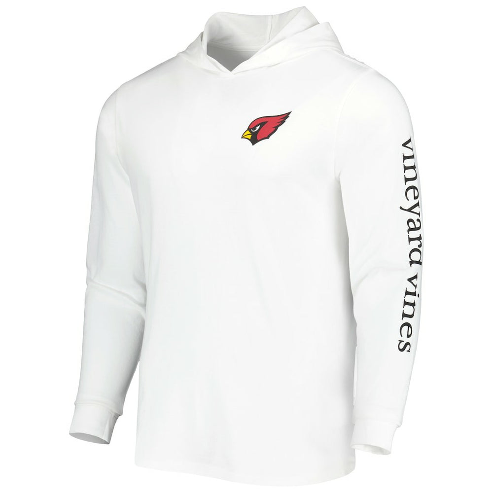 Arizona Cardinals Vineyard Vines Local Long Sleeve Hoodie T-Shirt - White Hoodies