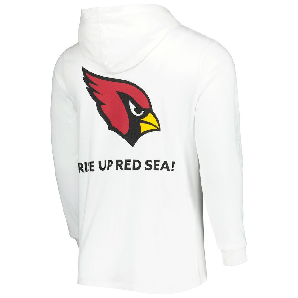 Arizona Cardinals Vineyard Vines Local Long Sleeve Hoodie T-Shirt - White Hoodies