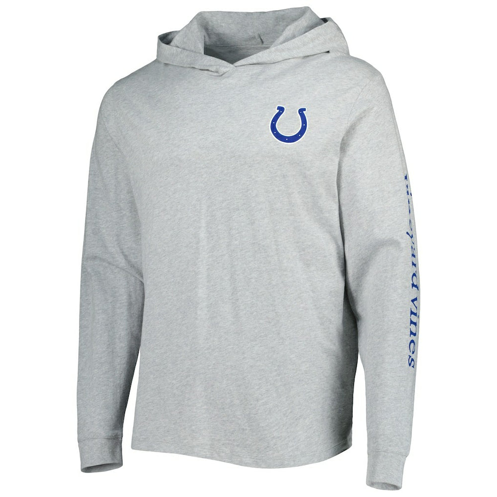 Indianapolis Colts Vineyard Vines Local Long Sleeve Hoodie T-Shirt - Heathered Gray Hoodies