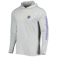 Los Angeles Rams Vineyard Vines Local Long Sleeve Hoodie T-Shirt - Heathered Gray Hoodies