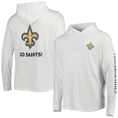New Orleans Saints Vineyard Vines Local Long Sleeve Hoodie T-Shirt - White Hoodies