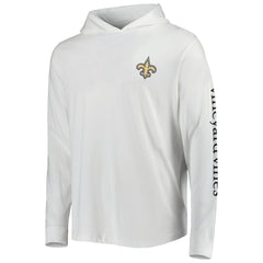 New Orleans Saints Vineyard Vines Local Long Sleeve Hoodie T-Shirt - White Hoodies