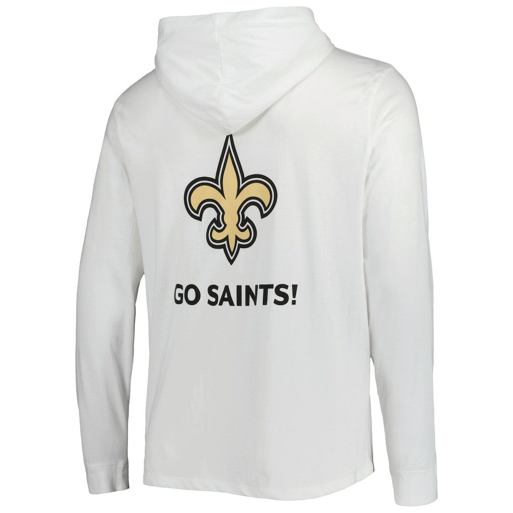 New Orleans Saints Vineyard Vines Local Long Sleeve Hoodie T-Shirt - White Hoodies