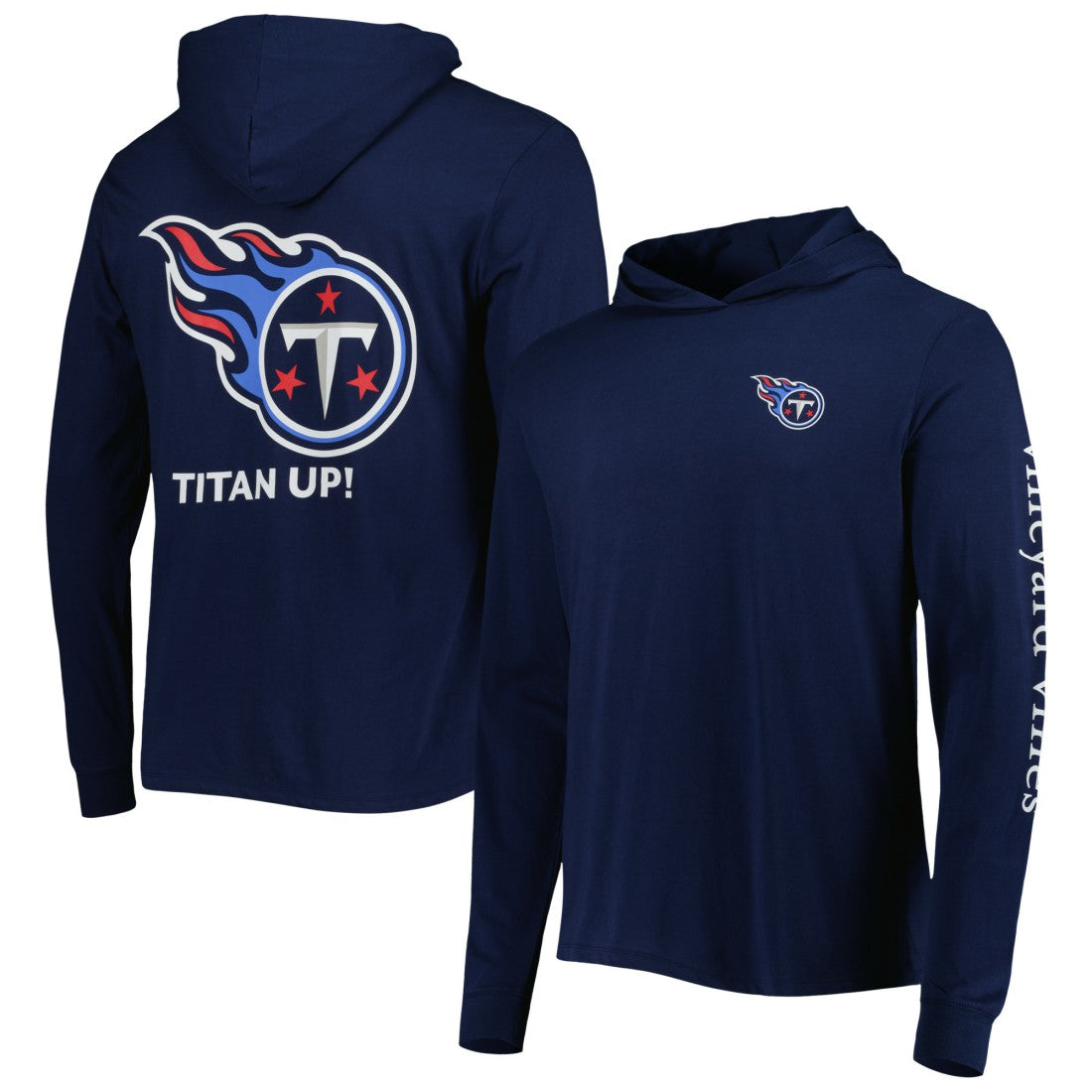 Tennessee Titans Vineyard Vines Local Long Sleeve Hoodie T-Shirt - Navy Hoodies