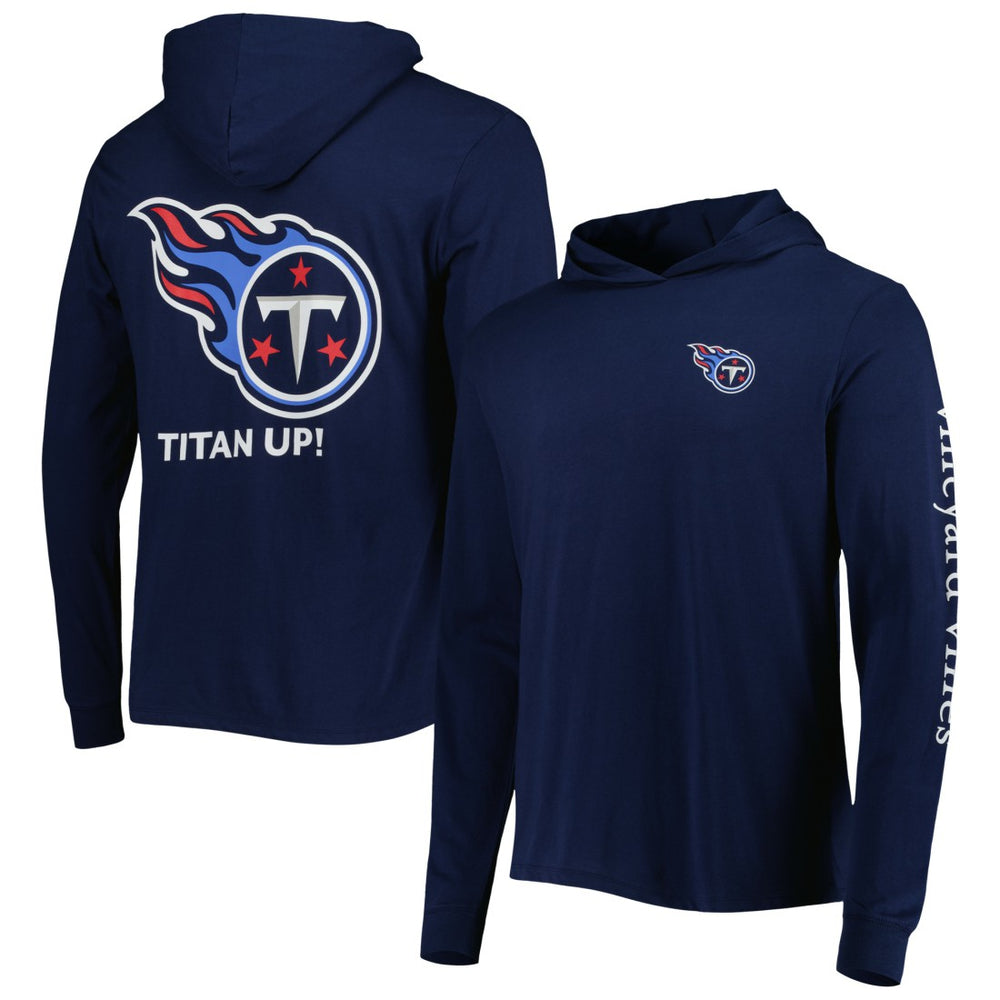Tennessee Titans Vineyard Vines Local Long Sleeve Hoodie T-Shirt - Navy Hoodies