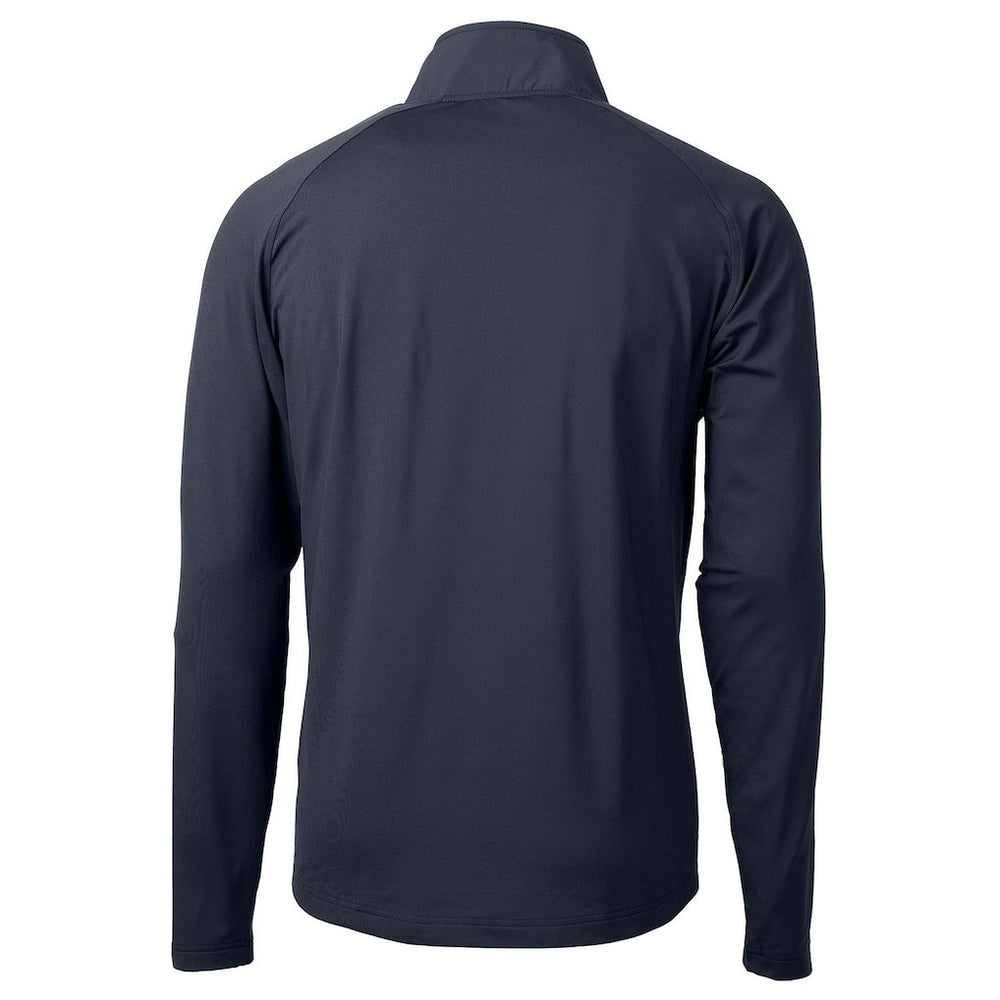 Buffalo Bills Cutter & Buck Adapt Eco Knit Hybrid Recycled Quarter-Zip Pullover Top - Navy Pullover