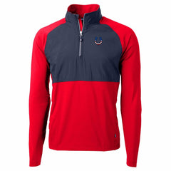 Indianapolis Colts Cutter & Buck Adapt Eco Knit Hybrid Recycled Quarter-Zip Pullover Top - Red Pullover