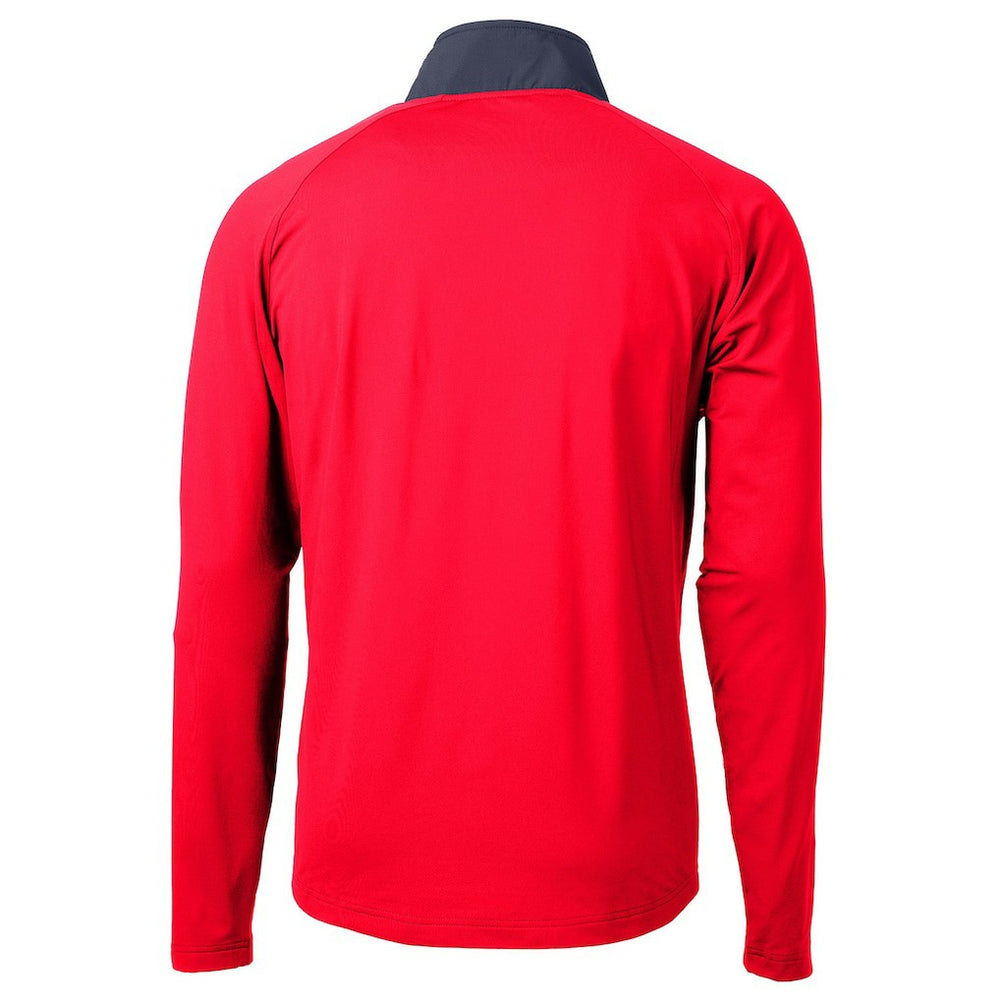 Indianapolis Colts Cutter & Buck Adapt Eco Knit Hybrid Recycled Quarter-Zip Pullover Top - Red Pullover