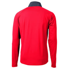 Indianapolis Colts Cutter & Buck Adapt Eco Knit Hybrid Recycled Quarter-Zip Pullover Top - Red Pullover