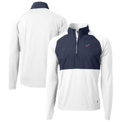 Houston Texans Cutter & Buck Adapt Eco Knit Hybrid Recycled Quarter-Zip Pullover Top - White Pullover