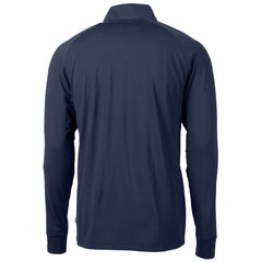 Detroit Lions Cutter & Buck Team Adapt Eco Knit Hybrid Recycled Quarter-Zip Pullover Top - Navy Pullover