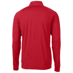 Tennessee Titans Cutter & Buck Team Adapt Eco Knit Hybrid Recycled Quarter-Zip Pullover Top - Red Pullover
