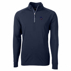 Minnesota Vikings Cutter & Buck Team Adapt Eco Knit Hybrid Recycled Quarter-Zip Pullover Top - Navy Pullover