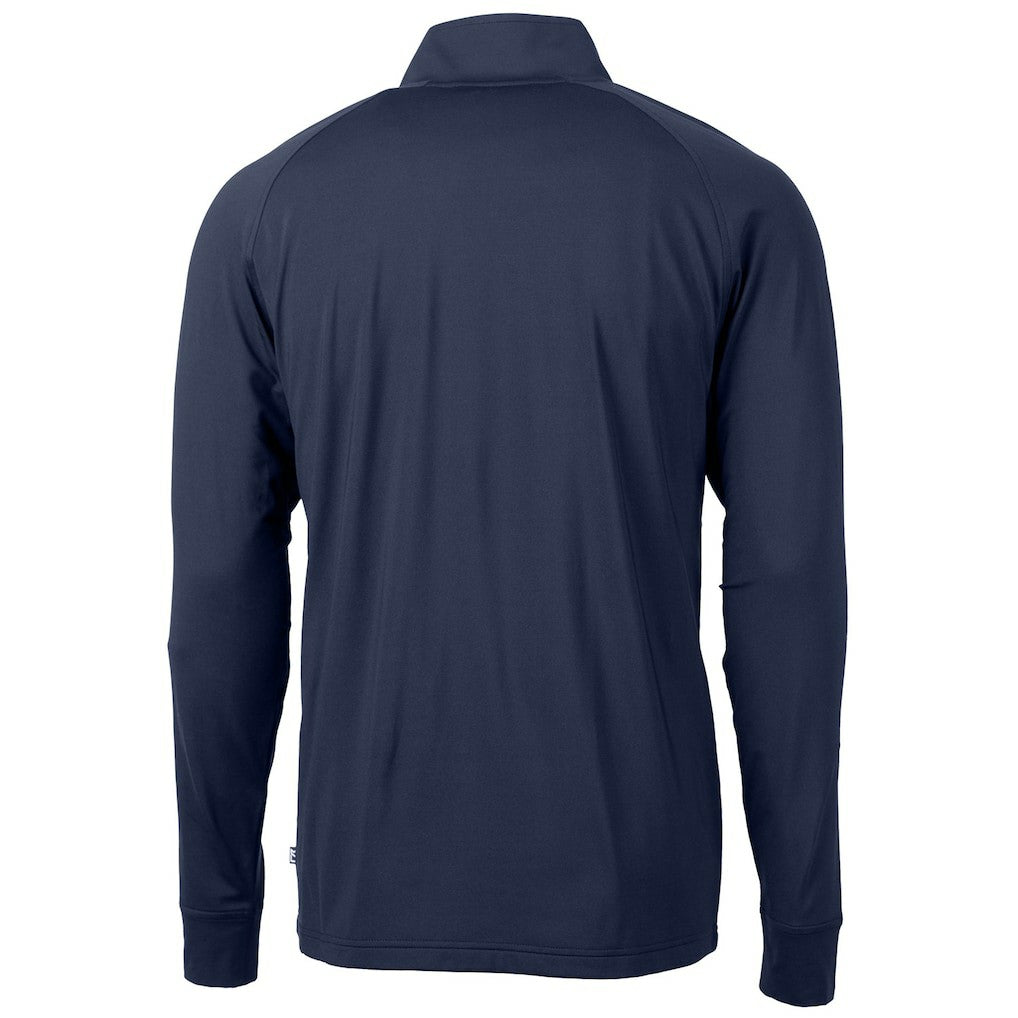 Minnesota Vikings Cutter & Buck Team Adapt Eco Knit Hybrid Recycled Quarter-Zip Pullover Top - Navy Pullover