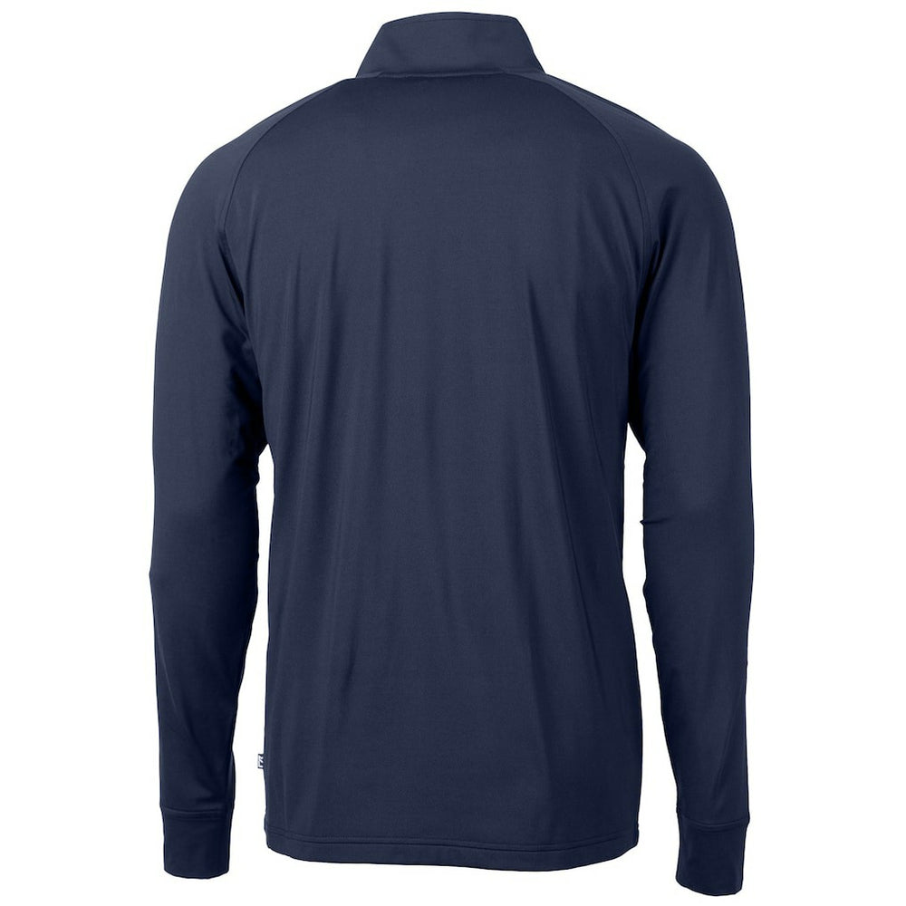 Minnesota Vikings Cutter & Buck Team Adapt Eco Knit Hybrid Recycled Quarter-Zip Pullover Top - Navy Pullover