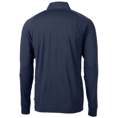 Minnesota Vikings Cutter & Buck Team Adapt Eco Knit Hybrid Recycled Quarter-Zip Pullover Top - Navy Pullover