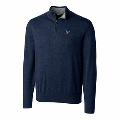Houston Texans Cutter & Buck Lakemont Quarter-Zip Pullover Sweater - Navy Pullover