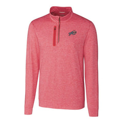 Buffalo Bills Cutter & Buck Americana Stealth Quarter-Zip Pullover Top - Red Pullover