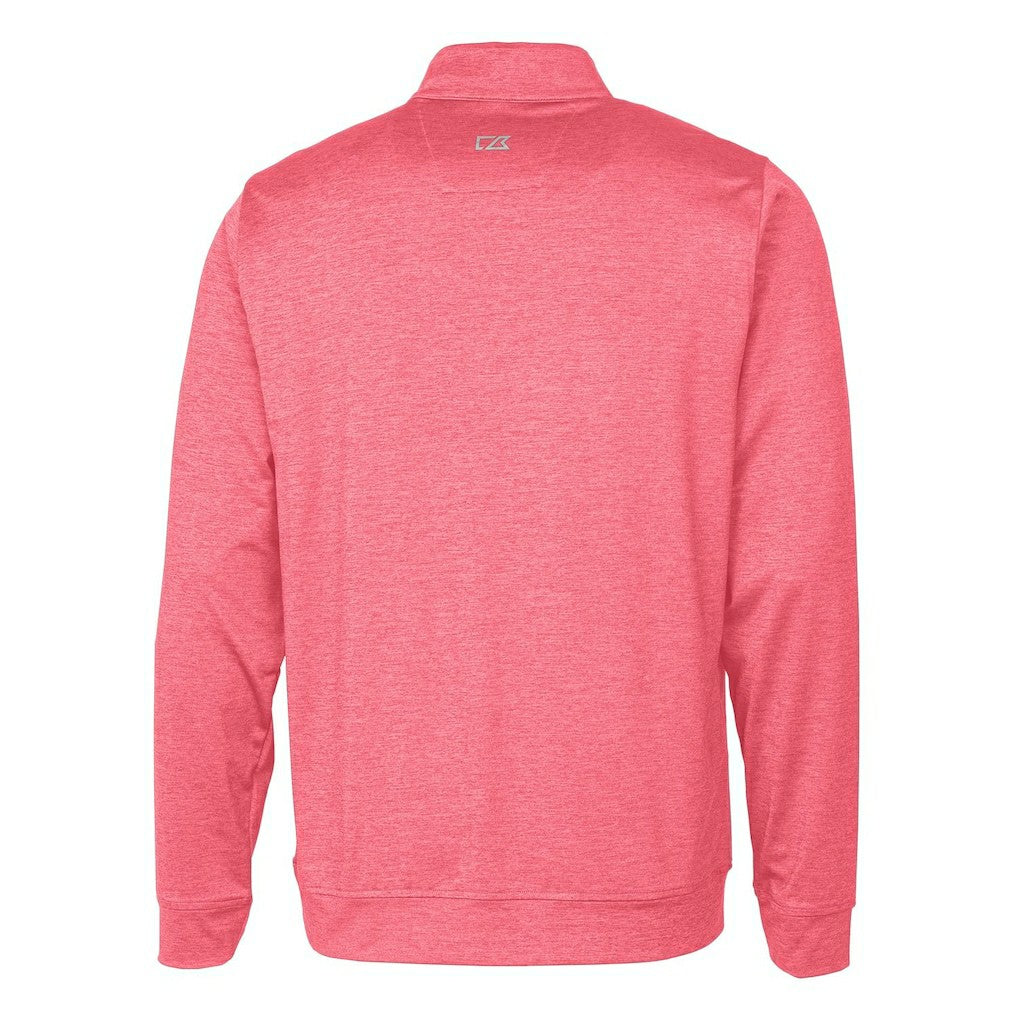 Miami Dolphins Cutter & Buck Stealth Quarter-Zip Pullover Top - Heathered Cardinal Pullover