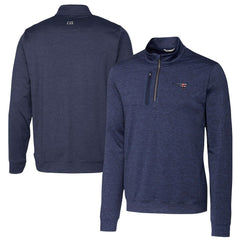 New England Patriots Cutter & Buck Stealth Quarter-Zip Pullover Top - Heathered Navy Pullover
