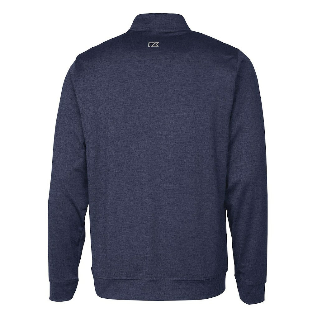 New England Patriots Cutter & Buck Stealth Quarter-Zip Pullover Top - Heathered Navy Pullover