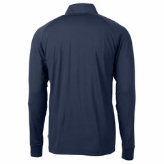 Detroit Lions Cutter & Buck Big & Tall Adapt Eco Knit Stretch Recycled Quarter-Zip Pullover Top - Navy Pullover