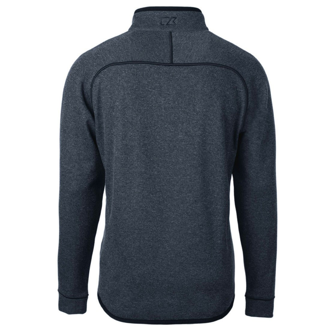 Detroit Lions Cutter & Buck Big & Tall Mainsail Sweater Knit Half-Zip Pullover Jacket - Heathered Navy Pullover