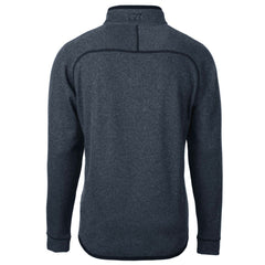 Detroit Lions Cutter & Buck Big & Tall Mainsail Sweater Knit Half-Zip Pullover Jacket - Heathered Navy Pullover