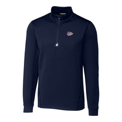 Kansas City Chiefs Cutter & Buck Big & Tall Traverse Stretch Quarter-Zip Pullover Top - Navy Pullover