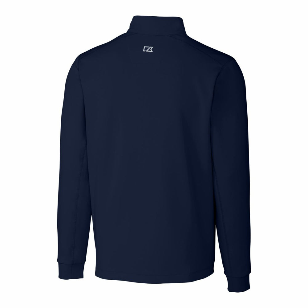 Houston Texans Cutter & Buck Big & Tall Traverse Stretch Quarter-Zip Pullover Top - Navy Pullover