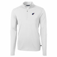 Arizona Cardinals Cutter & Buck Big & Tall Virtue Eco Pique Recycled Quarter-Zip Jacket - White Jackets