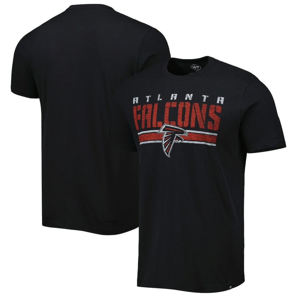 Atlanta Falcons '47 Team Stripe T-Shirt - Black T-shirts