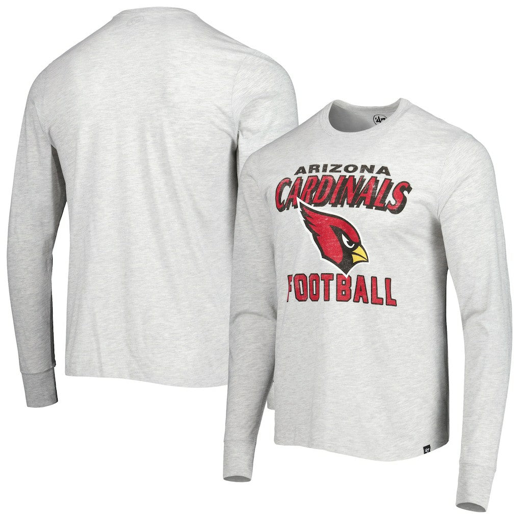 Arizona Cardinals '47 Dozer Franklin Long Sleeve T-Shirt - Heathered Gray T-shirts