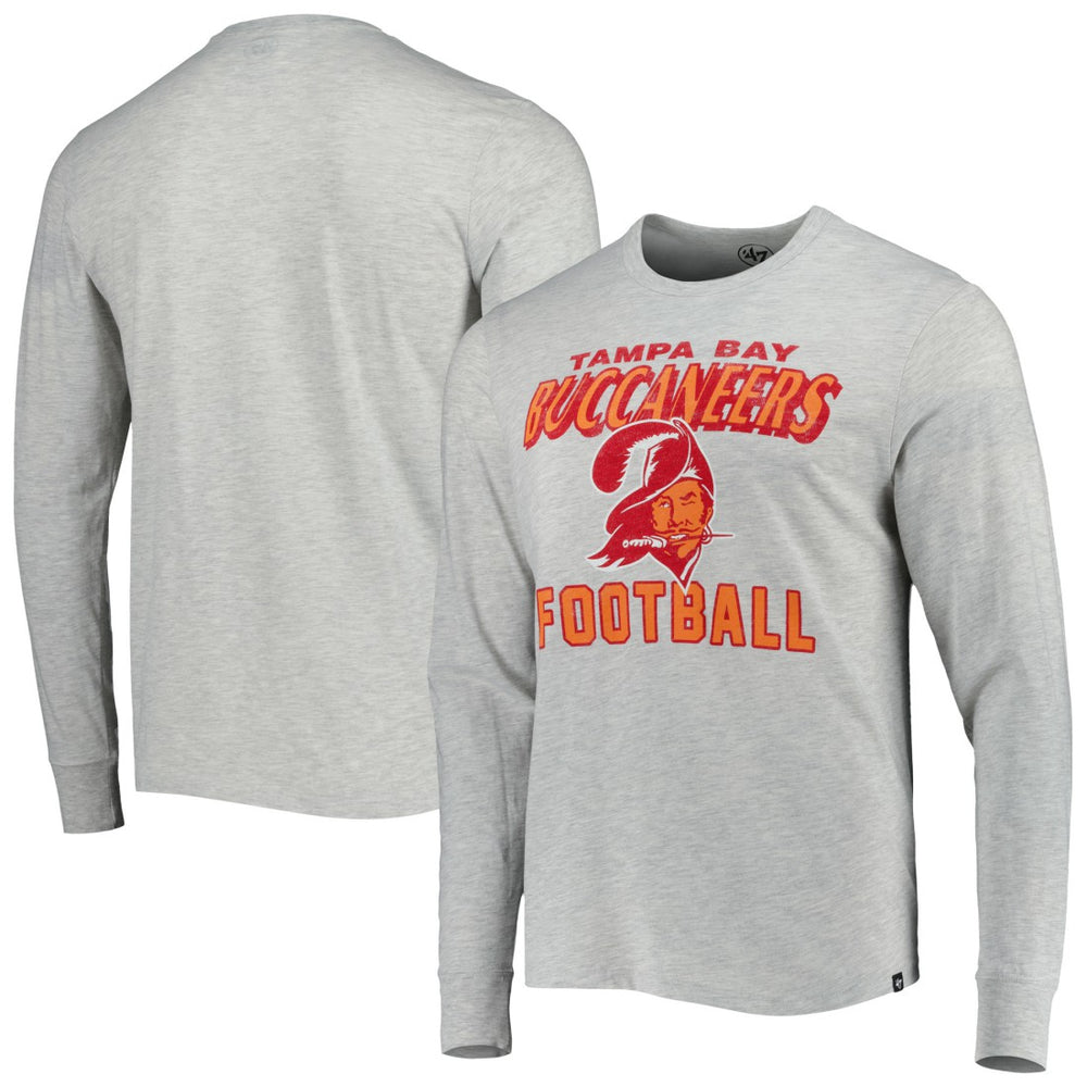 Tampa Bay Buccaneers '47 Dozer Franklin Long Sleeve T-Shirt - Heathered Gray T-shirts