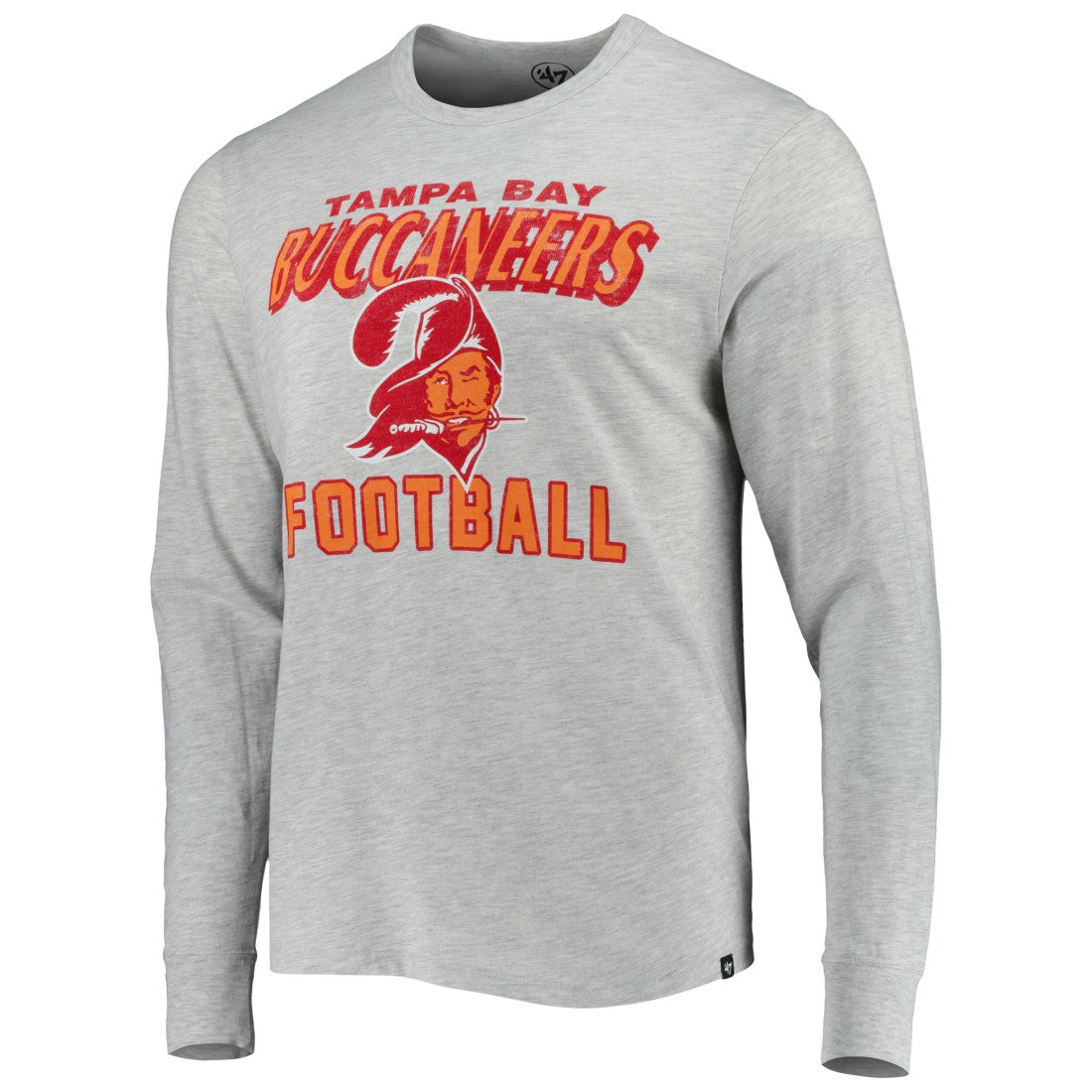 Tampa Bay Buccaneers '47 Dozer Franklin Long Sleeve T-Shirt - Heathered Gray T-shirts