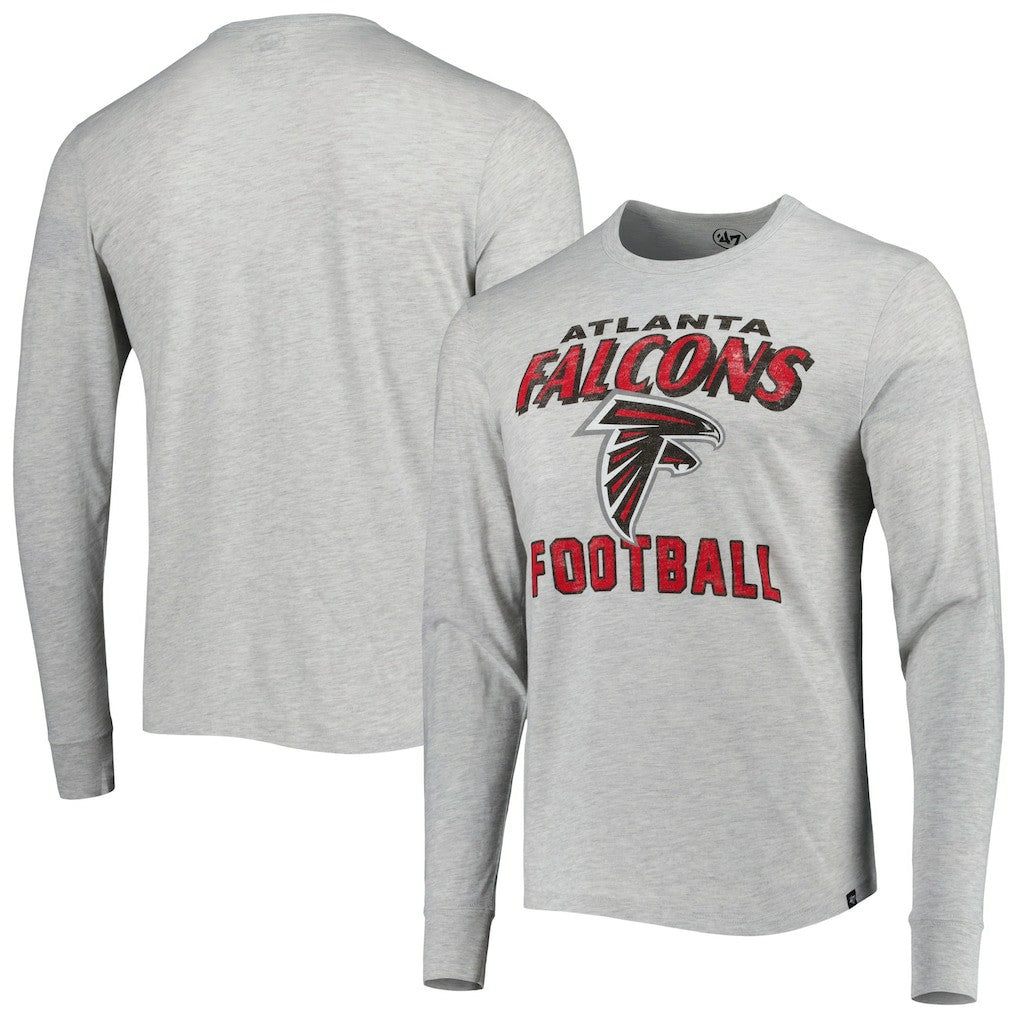 Atlanta Falcons '47 Dozer Franklin Long Sleeve T-Shirt - Heathered Gray T-shirts
