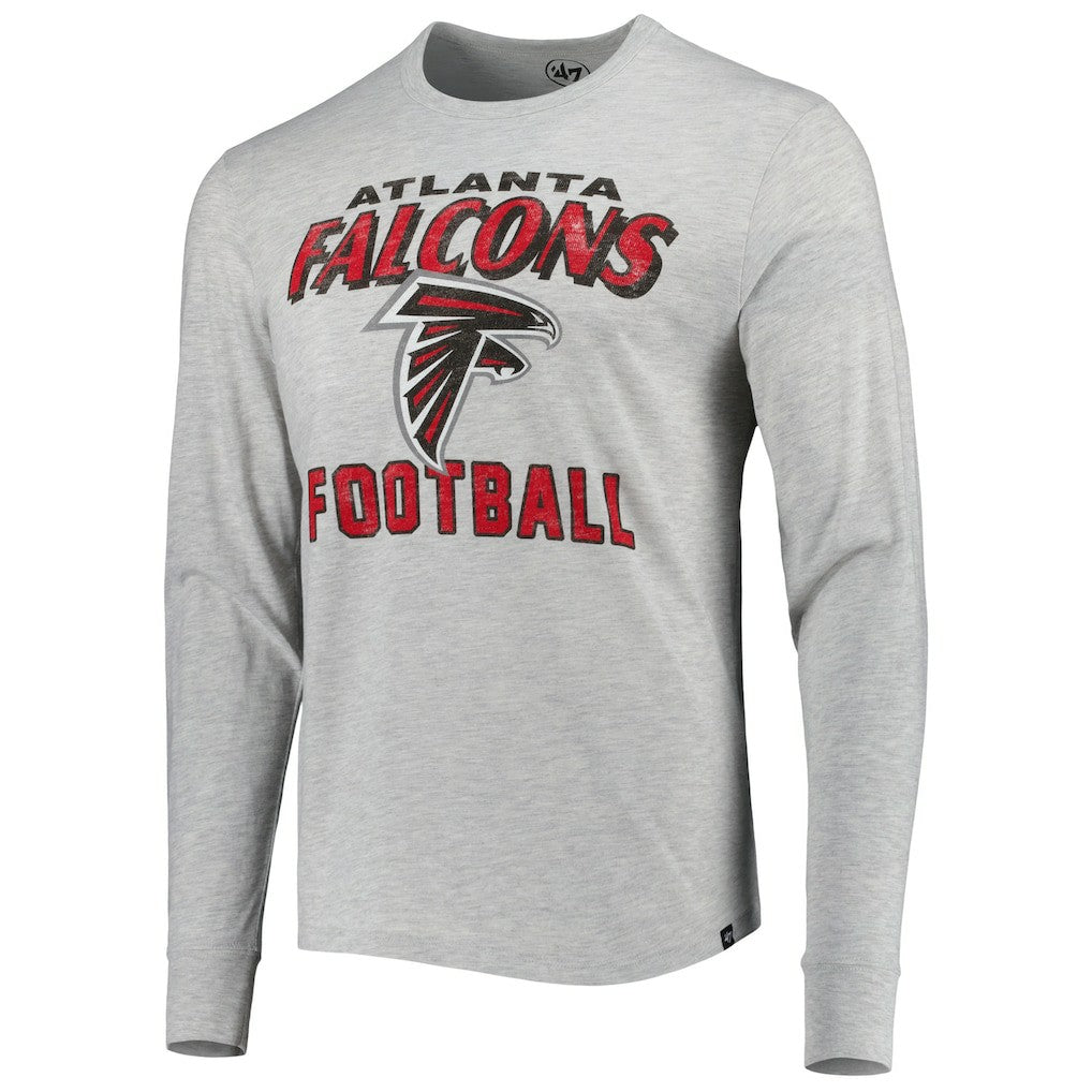 Atlanta Falcons '47 Dozer Franklin Long Sleeve T-Shirt - Heathered Gray T-shirts
