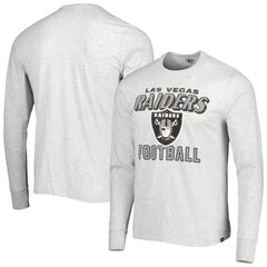 Las Vegas Raiders '47 Dozer Franklin Long Sleeve T-Shirt - Heathered Gray T-shirts