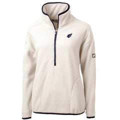 Arizona Cardinals Cutter & Buck Women's Americana Cascade Eco Sherpa Fleece Half-Zip Pullover Jacket - Cream Pullover