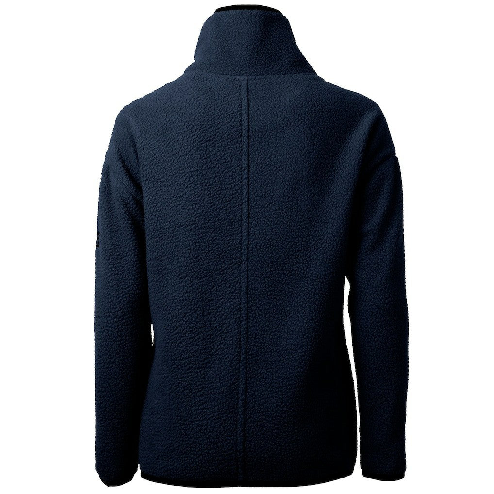 Cincinnati Bengals Cutter & Buck Women's Americana Cascade Eco Sherpa Fleece Half-Zip Pullover Jacket - Navy Pullover
