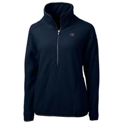 Tampa Bay Buccaneers Cutter & Buck Women's Americana Cascade Eco Sherpa Fleece Half-Zip Pullover Jacket - Navy Pullover