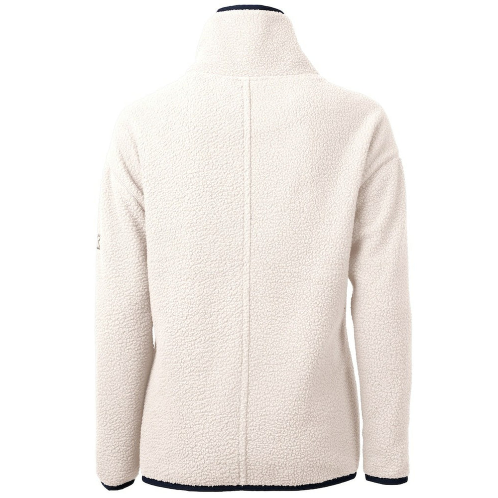 Baltimore Ravens Cutter & Buck Women's Americana Cascade Eco Sherpa Fleece Half-Zip Pullover Jacket - Cream Pullover