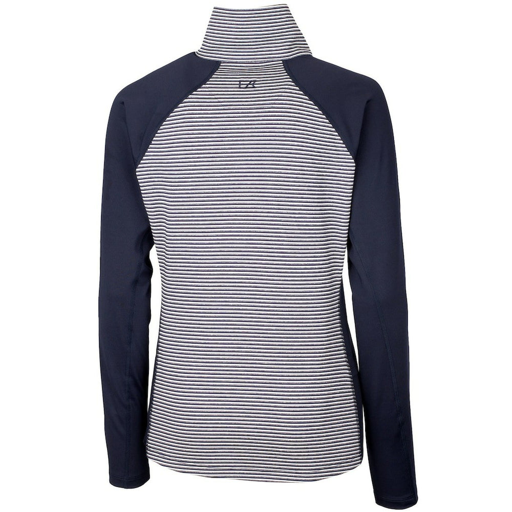 New York Giants Cutter & Buck Women's Forge Tonal Half-Zip Top - Navy Tops