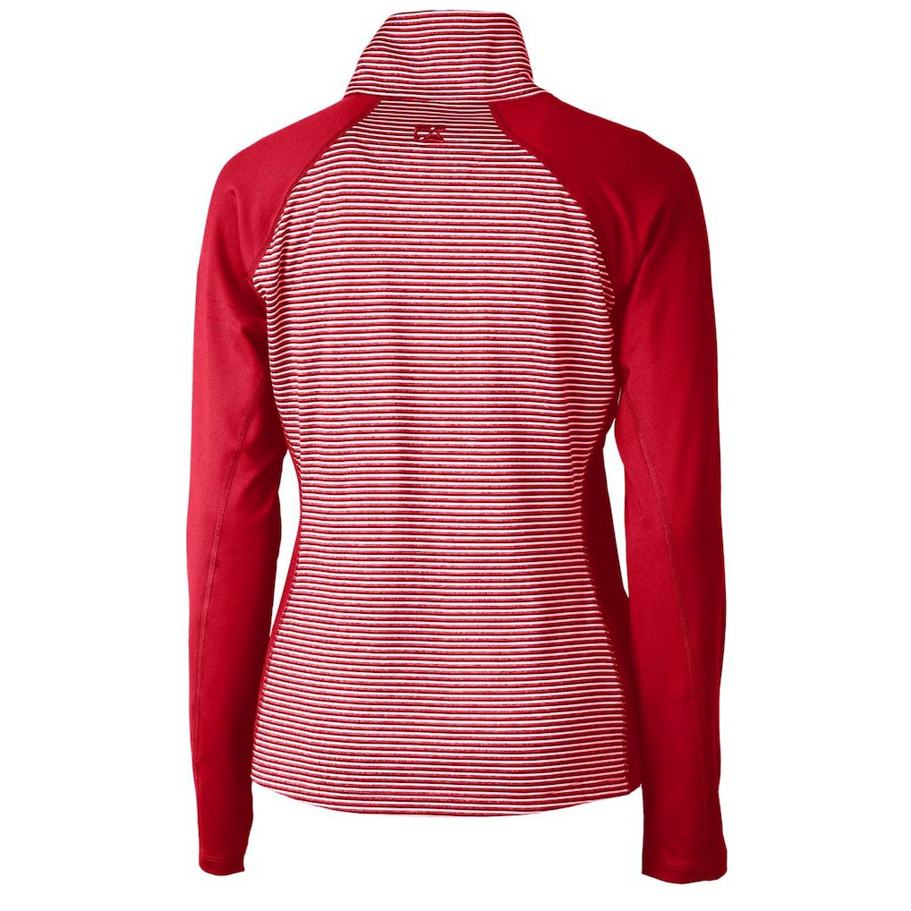 Seattle Seahawks Cutter & Buck Women's Forge Tonal Half-Zip Top - Cardinal Tops