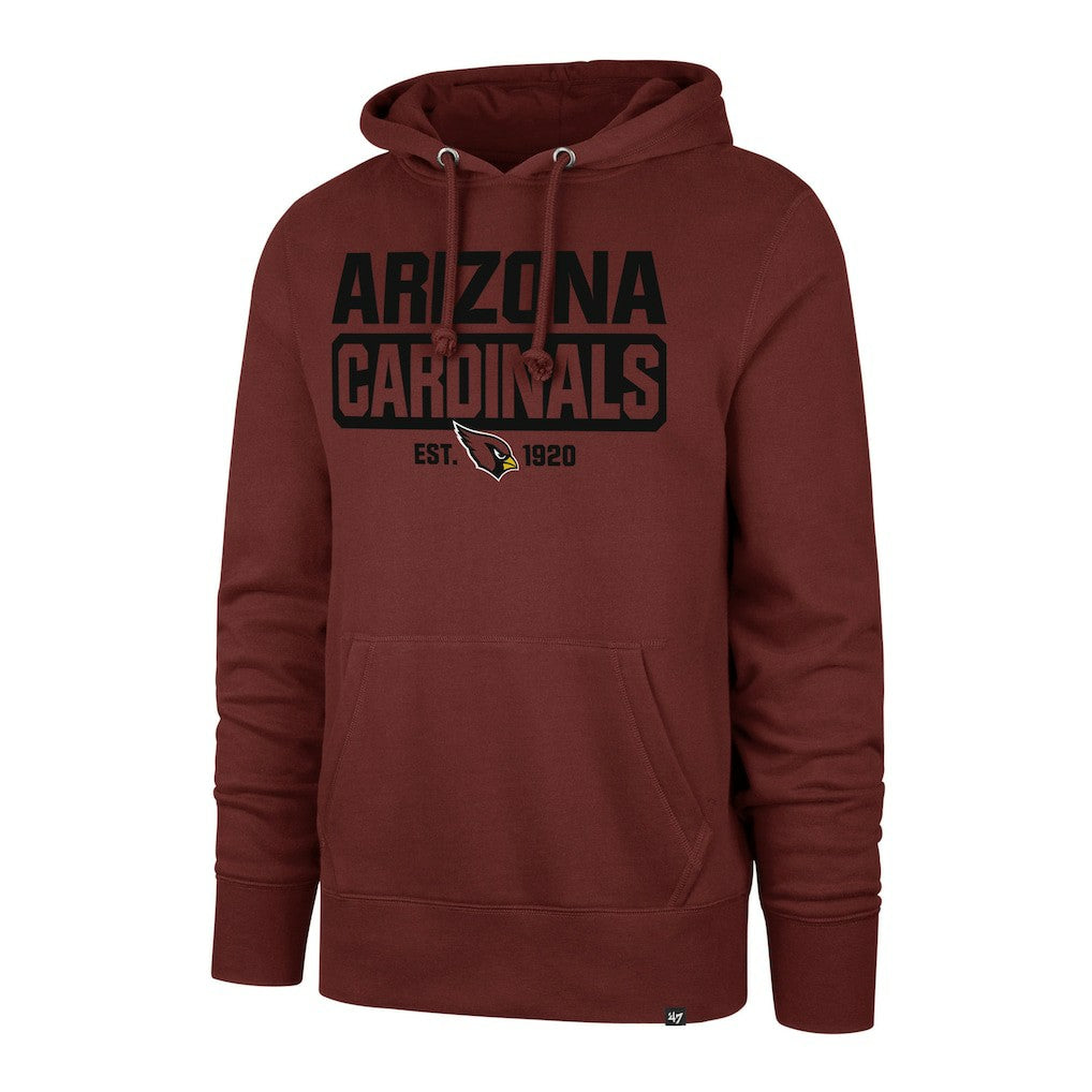 Arizona Cardinals '47 Box Out Headline Pullover Hoodie - Cardinal Hoodies